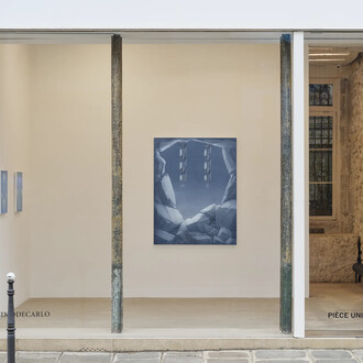 Theodora Allen, Pierce the Valley, vista della mostra. Cortesia di Massimo De Carlo Pièce Unique