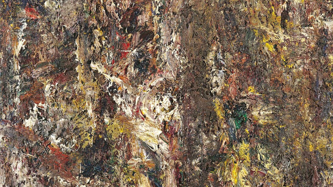 Eugène Leroy, Homme en croix (detail), 1990, Huile sur toile, 195 x 130 cm © Courtesy Galerie, Nathalie Obadia, Paris/Bruxelles et Galerie Werner