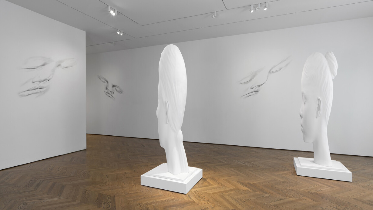 Jaume Plensa, Remote, serene, ethereal, exhibition view. Courtesy of Gray Gallery
