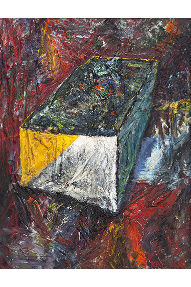 Ken Kaminski, Intersection 2, Oil on mahogany, 49" x 38", 2011