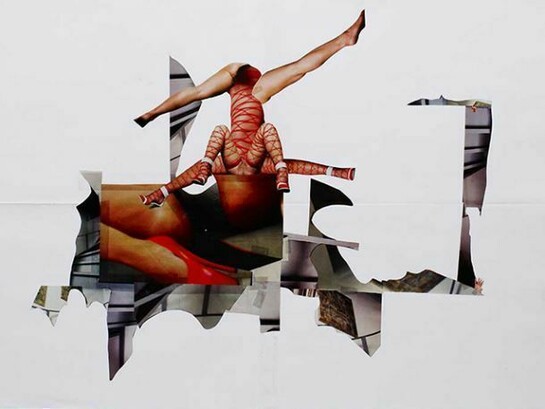 Rckay Rax, survivor of the orgasm, mixed media on paper, 590 x 836 mm, Photography Adam Laycock