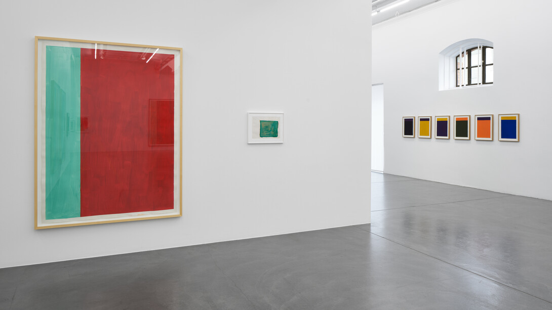 Günther Förg, Arbeiten auf papier. 1975–2009, Ausstellungsansicht. Mit freundlicher Genehmigung von Hauser & Wirth
