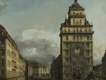 Bernardo Bellotto, La Kreuzkirche, Dresda, 1751-1753 ca. Olio su tela, 197 x 187 cm © The State Hermitage Museum, San Petersburg, 2016 / Pavel Demidov