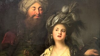 Anton Hickel, Roxelana e il Sultano, 1780, dettaglio. Landesmuseum Mainz, Magonza, Germania