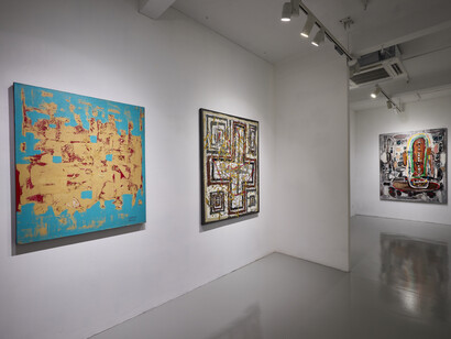I Made Djirna, To truly return, we must belong Djirna’s Tapak Dara, exhibition view. Courtesy of Mizuma Gallery