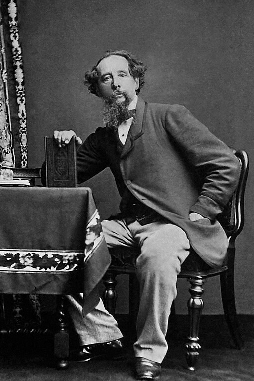 Charles Dickens (1812-1870). Aufnahme um 1860