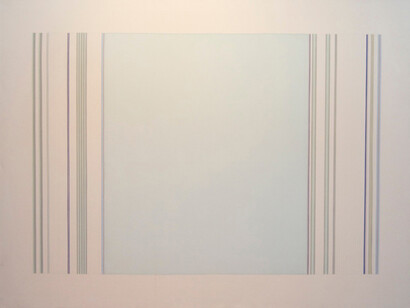 GENE DAVIS, Slip Horn, c. 1976, Acrylic on canvas, 70 x 94 1/4 inches, 177.8 x 239.4 cm 
