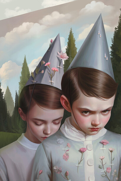 Mary Perkins, The misbehavers, exhibition painting. Courtesy of Erarta Museum