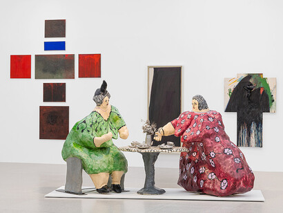 Verschiedene künstler, Nie endgültig! Das museum im wandel, ausstellungsansicht. Mit freundlicher genehmigung des Mumok