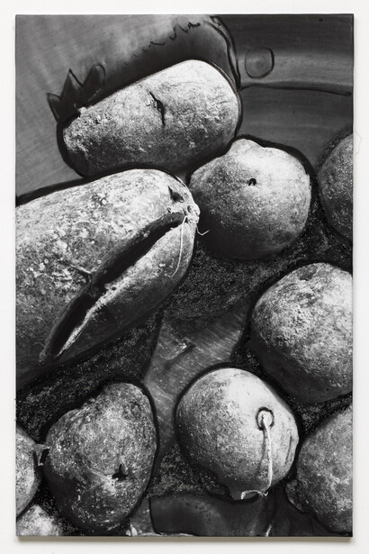 Gerhard Richter, 8. Juni 16 (2), 2016, oil on photograph, 16.8 × 12.5 cm
(c) Gerhard Richter, courtesy WAKO WORKS OF ART
 