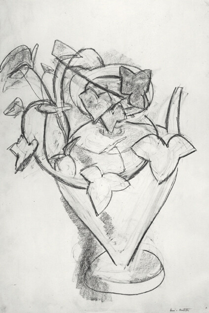 Henri Matisse, Vase de lierre, c. 1915, Charcoal on paper, 22 x 14 4/3 inches, Art © 2015 Succession H. Matisse / Artists Rights Society (ARS), New York