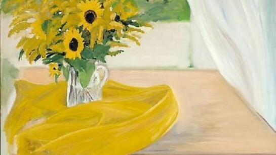 Jane Freilicher, Still Life with Yellow Flowers, 1968, oil on canvas, 46 x 50 inches