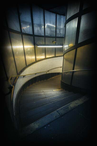 Staircase leading to a mysterious destination: most pageantry has a darker side