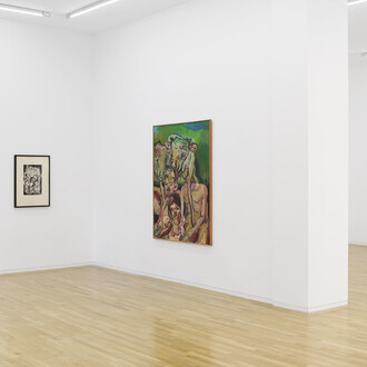 Georg Baselitz, exhibition view. Courtesy of Jahn und Jahn