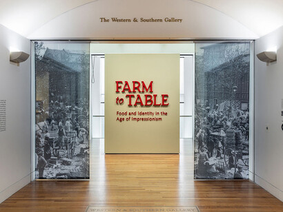 Farm to table, food and identity in the age of impressionism, exhibition view. Courtesy of Cincinnati Art Museum