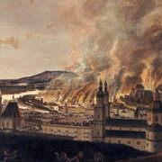 City in Flames. Courtesy of Salzburg Museum