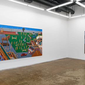 Jake Troyli, Collision course, exhibition view. Courtesy of Monique Meloche Gallery