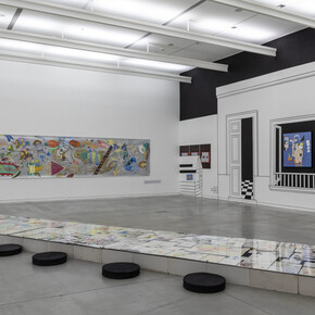 Varios artistas, Dibujar es crear mundos, vista de exhibición. Cortesía del Museo de Arte Moderno de Buenos Aires