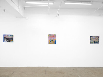 Lacey Black, Cosmic zoo, exhibition view. Courtesy of Monya Rowe Gallery