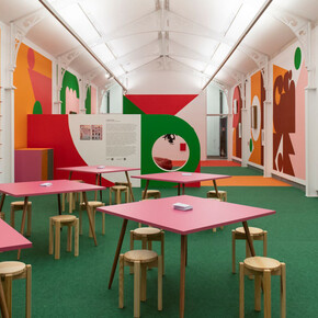 Ad Minoliti, Feminist school of painting, exhibition view. Courtesy of Pinacoteca