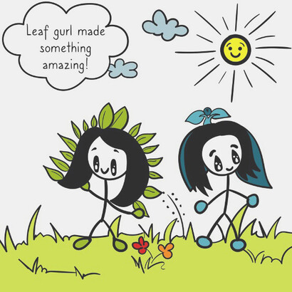 The Leaf Gurl offers the reader a playful approach to the natural world through the eyes of a child