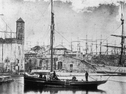 Violante nella Darsena di Genova, 1876  
