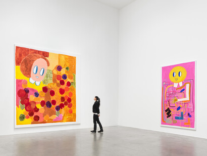 André Butzer, exhibition view. Courtesy of Galerie Max Hetzler