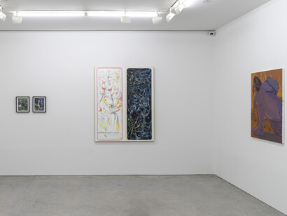Up All Night, summer show at Fredericks & Freiser, 2023, installation view, photo by Cary Whittier. Courtesy of Fredericks & Freiser