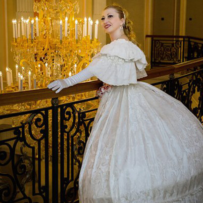 Maria Teresa Nania durante uno spettacolo