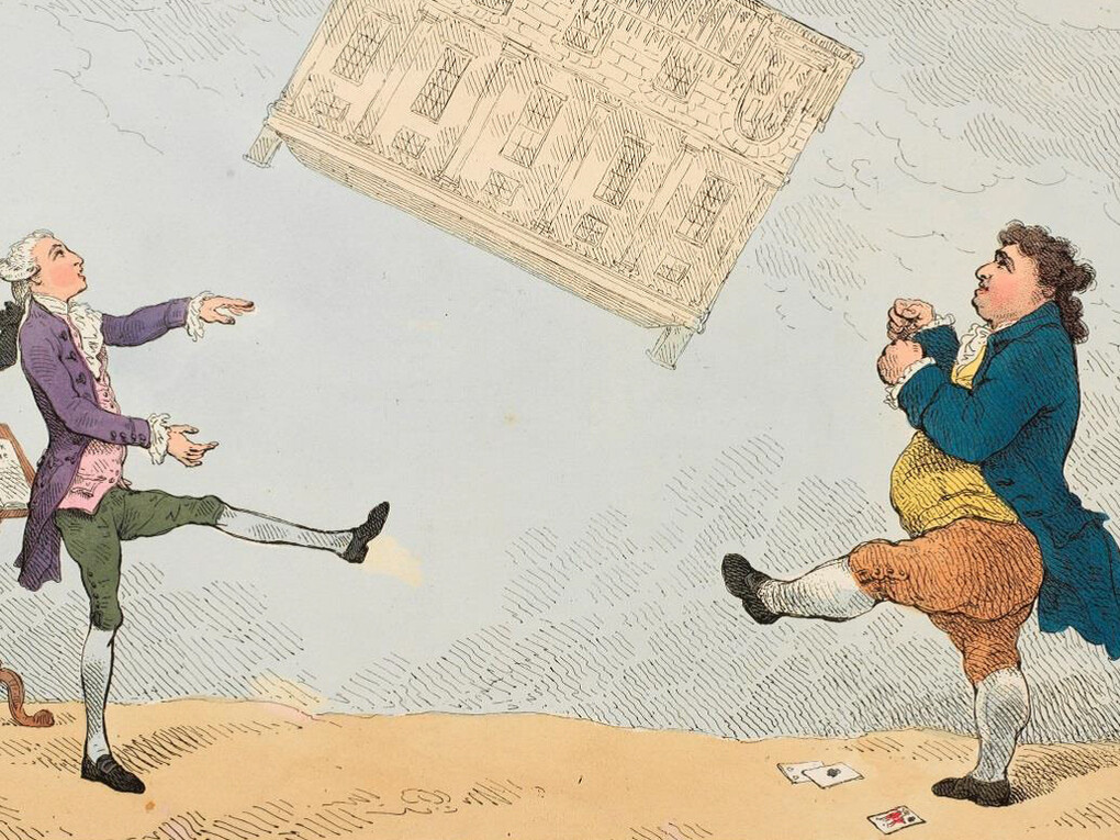 Thomas Rowlandson, Billy Lackbeard and Charley Blackbeard playing at Football, 7 February 1782, Royal Collection Trust/© Her Majesty Queen Elizabeth II 2014