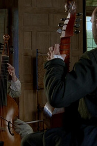 Jean-Pierre Marielle and Carole Richert in Corneau's Tous les Matins du Monde (1991) -Still from the movie