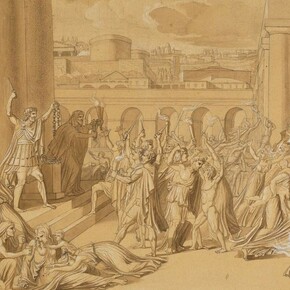 José de Madrazo y Agudo, La destrucción de Numancia, hacia 1807. Cortesía del Museo del Prado