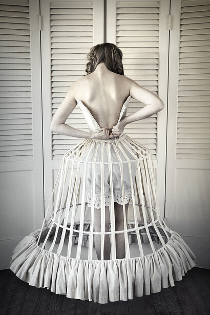 Elisabeth Caren, Cage Crinoline, 2013, C-Type Digital Print, Perspex mounted, 76.2 x 50.8 cm