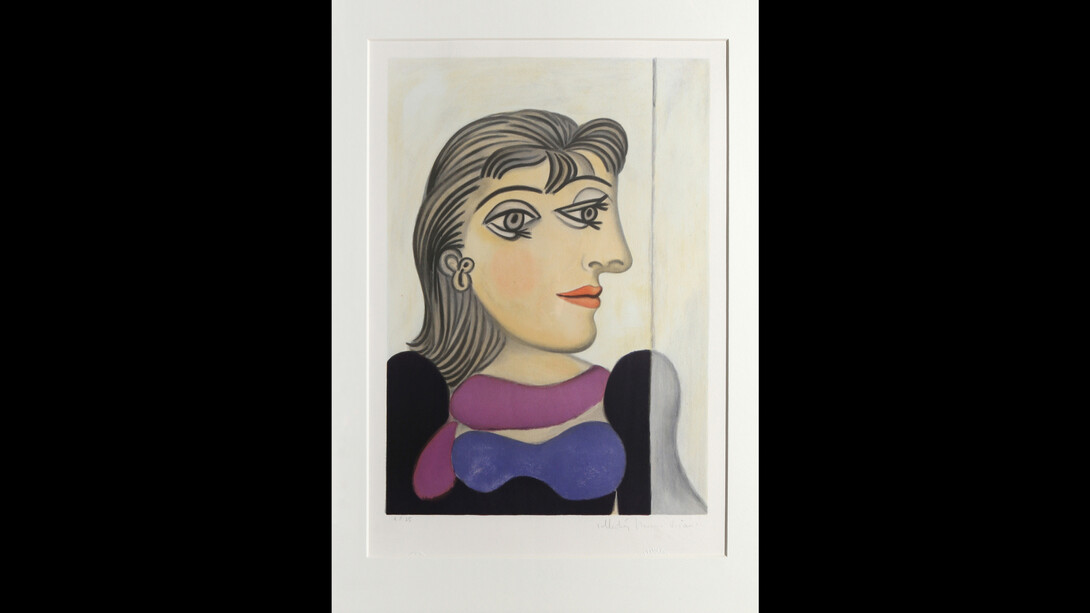 Pablo Picasso, Buste de Femme au Foulard Mauve. Courtesy of Ro Gallery, New York