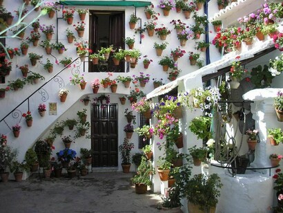 Córdoba. Típico patio cordobés
