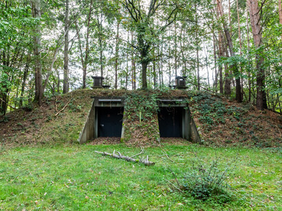 El depósito especial de municiones, situado dentro del propio depósito, entró en funcionamiento en 1969 a cargo del Ejército de los Estados Unidos. Kirchspiel, Dülmen, Renania del Norte-Westfalia, Alemania
