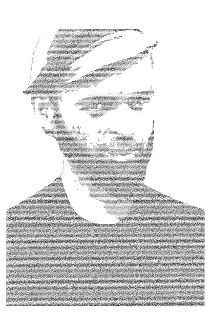 Annemarie Wright, Micheal Eavis, Its been tough on the cows 1, 90 x 75 cm (framed)