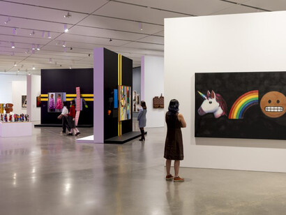 Derrick Adams, View master, exhibition view. Courtesy of ICA Boston 