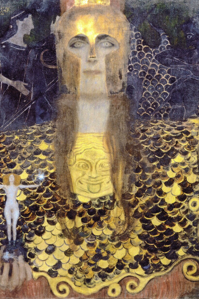 „Pallas Athene“ (1898), Ausschnitt - Gustav Klimt 