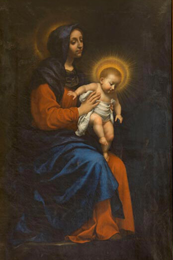 Carlo Dolci, Madonna col Gesù Bambino, olio su tela, Firenze, Galleria Palatina
