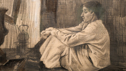 Woman (‘Sien’) seated near the stove - Vincent van Gogh