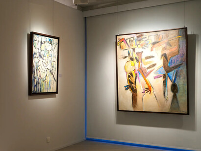 Oswaldo Vigas, Curtain call, exhibition view. Courtesy of Kwai Fung Hin