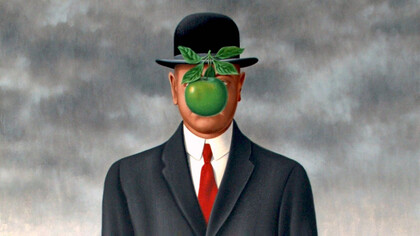 René Magritte, El hijo del hombre (1964, detalle)
