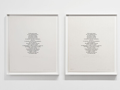 Giulio Paolini, Paths, exhibition view. Courtesy of Krakow Witkin Gallery