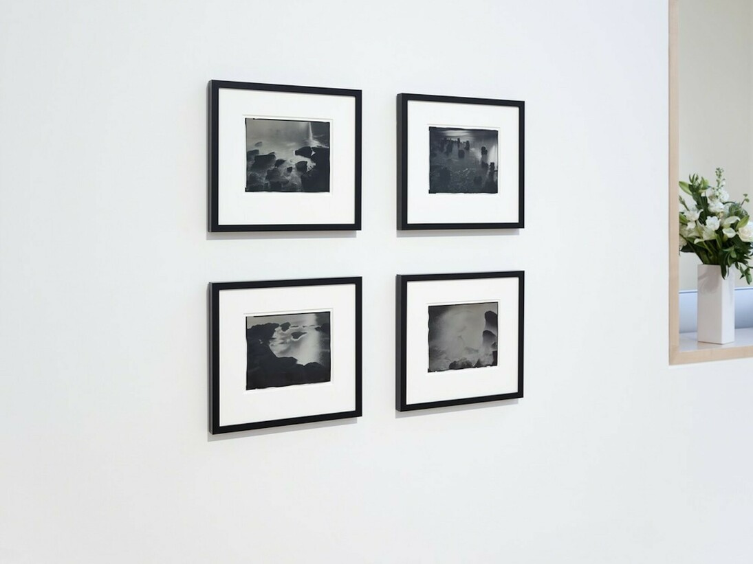 Chris McCaw. Time and Tides, Exhibition view. courtesy of Haines Gallery