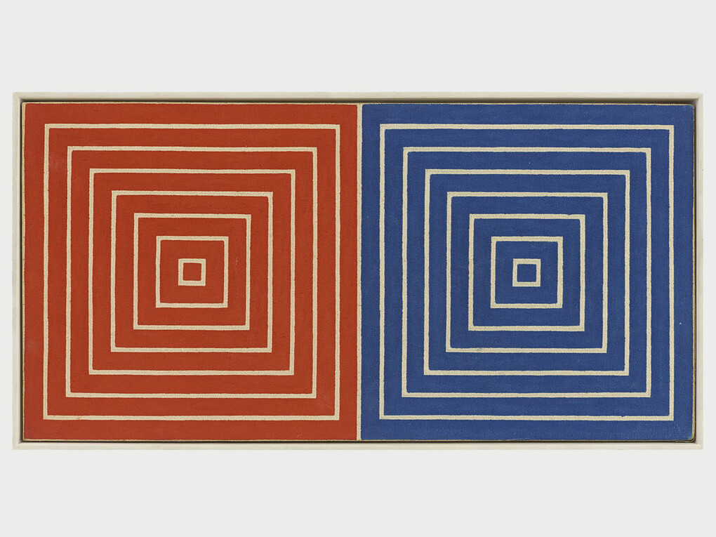 Frank Stella, For Picabia,1961, Oil on canvas mounted on masonite,11¼ x 22½ inches (28.5 x 57.1 cm) © 2014 Frank Stella / Artists Rights Society (ARS), New York. Photo Credit: Elizabeth Bernstein. Courtesy Dominique Lévy Gallery, New York.