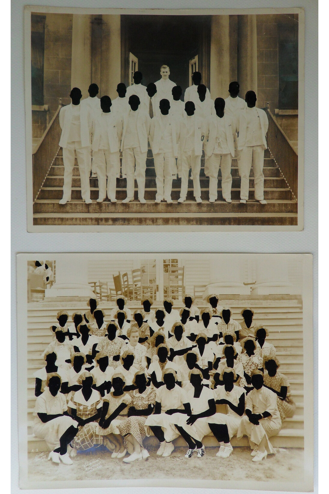 Pedro Rapoula, Untitled, 2014, China ink on photograph,  41 x 24,4 cm