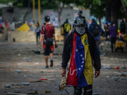 Protestas en Venezuela contra el régimen y la precariedad social