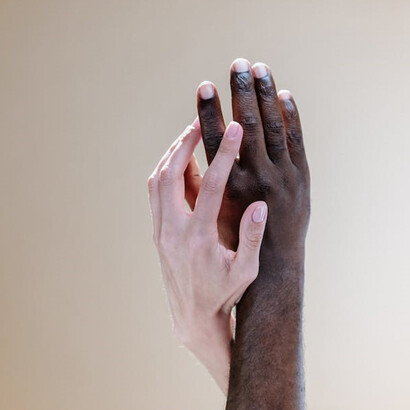 A man and a woman's hand