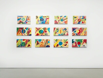 Etel Adnan & Gerhard Richter, Exhibition view. Courtesy of The FLAG Art Foundation